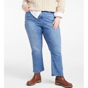 Lands' End Classic Fit Straight Leg Ankle Jeans Womens Size 20W Everyday Stretch